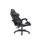 Cadeira Gamer PCTOP SE1005 Com Altura Ajust. Assento Giratorio em Couro Sintetico e Base em Nylon Cor Preta- 0087430-01