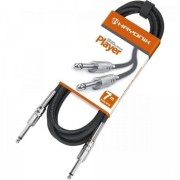 Cabo para Instrumentos P10 x P10 7m PLAYER Preto HAYONIK