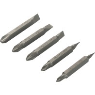 Jogo de bits/ponteiras, com 5 pecas, pontas duplas, VONDER 3538005050