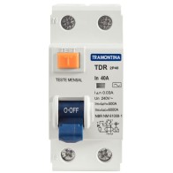 Interruptor TDR-40 2P 40A 30mA 6KA Tramontina 58014071